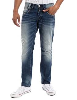 Timezone Herren GerritTZ Jeanshose, Blau (Blue Vintage Destroy wash 3891), 36W / 36L von Timezone