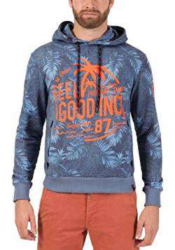 Timezone Herren Hawaii Print Hoodie Kapuzenpullover, Blau (Blue Jungle 3433), XX-Large (Herstellergröße: XXL) von Timezone