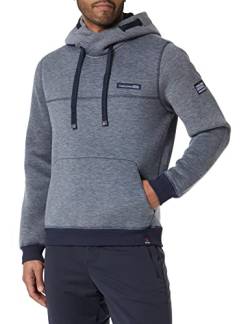 Timezone Herren Hi-Tech Hoodie Kapuzenpullover, total Eclipse Melange, L von Timezone