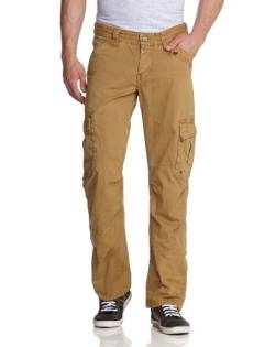 Timezone Herren Hose Normaler Bund 26-0297 BenitoTZ Cargo Pants, Gr. 30/32, Beige (Antique Bronze 6151) von Timezone