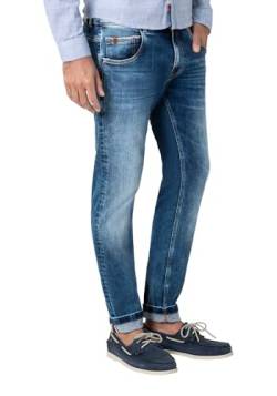 Timezone Herren Jeans Slim SCOTTTZ - Slim Fit - Blau - Light Indigo Wash W29-W38, Größe:36W / 32L, Farbe:Light Indigo Wash 3826 von Timezone