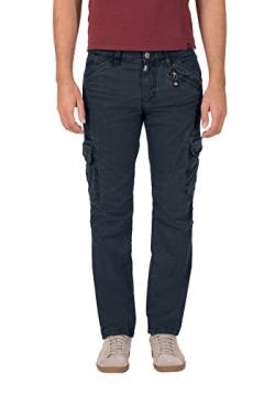 Timezone Herren Regular Ben Cargo Hose, Blau (Dark Night Blue 3115), 36W / 30L EU von Timezone