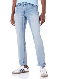 Timezone Herren Slim EduardoTZ, Aqua Blue Wash, 31W / 34L EU von Timezone