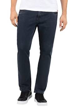 Timezone Herren Slim EduardoTZ Jeans, Black Blue wash, 34/32 von Timezone