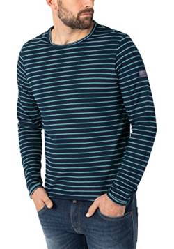 Timezone Herren Striped Longsleeve T-Shirt, Blue Green Stripe, M von Timezone