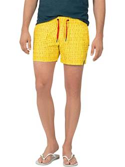 Timezone Herren Swimming HarryTZ Short, Yellow Stingray, M von Timezone