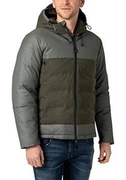 Timezone Herren Tech Jacket 1, Olive Wood, XL von Timezone