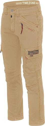 Timezone RogerTZ Roger Herrenhose Cargohose lässig modern (W38/L30, Safari Khaki) von Timezone