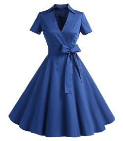 Timormode Damen Kleid, Gr. S, blau von Timormode