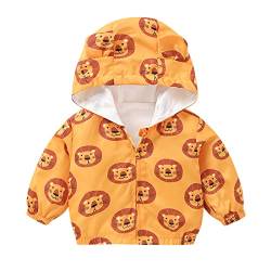 Baby Kleinkind Mädchen Jungen Kapuzen Jacke Mantel Atmungsaktiv Winddicht Wasserdicht Übergangsjacke Cartoon Aufdruck Windjacke Frühling Herbst Outwear Regenjacke 0-4 Jahre Kinder von TinaDeer