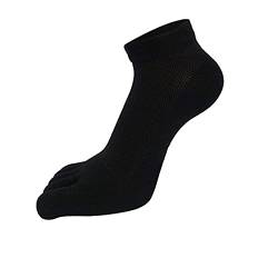 TinaDeer Herren Fünf Finger Zehensocken 38-43 Baumwolle Sneaker Socken Kurz Atmungsaktiv Sportsocken Laufsocken für Männer für Fitness, Laufen, Joggen, Alltag und Freizeit von TinaDeer