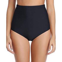 TinaDeer Kurze Hosen High Bikini Bottom Badeanzug Schwimmen Taillenbekleidung Damenhose Set Armstoppuhr von TinaDeer