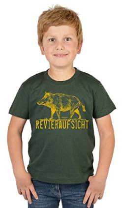 Jäger Sprüche Kinder T-Shirt/Jungen Jagd Bekleidung Shirt : Revieraufsicht - Kinder Jäger T-Shirt Gr: L von Tini - Shirts