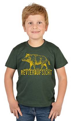 Jäger Sprüche Kinder T-Shirt/Jungen Jagd Bekleidung Shirt : Revieraufsicht - Kinder Jäger T-Shirt Gr: XS von Tini - Shirts