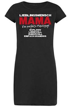 Tini - Shirts Mutter Sprüche Damen Longshirt/Nachtshirt : Lieblingsmensch Mama Die perfekte Mischung - Nachthemd Mama - Motiv Schlafshirt Gr: XL von Tini - Shirts