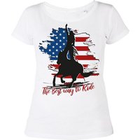 Tini - Shirts T-Shirt Trickriding Trickreiter Motiv Shirt Damen Trickriding Motiv Damen Shirt : The Best way to Ride von Tini - Shirts