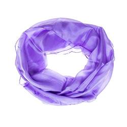 Tinitex Seidenschal Halstuch Schal violett lila flieder Seide 150x35cm von Tinitex