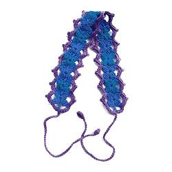 Weiches Damen-Haarband mit Blumenmuster, exquisit, handgewebt, Bandana, Haarband für den Urlaub von TintTower
