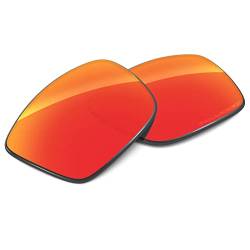 Tintart Performance-linsen kompatibel mit Oakley Eyepatch 2 Polycarbonat Polarisiert Etched-Fire Red von Tintart