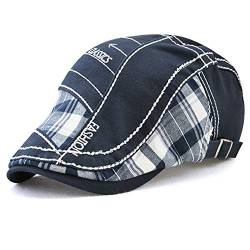 Tioamy Schirmmütze Kappe Unisex Mütze Stickerei Damen Herren Mütze Flatcap Sportmütze Newsboy Cap Beret Cap Cabbie Cap von Tioamy