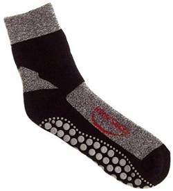 TippTexx 24 1 oder 2 Paar Stoppersocken, ABS Socken, Homesocks, Anti-Rutsch-Socken, Hausschuhsocken (Schwarz - 2 Paar, 43-46) von TippTexx 24