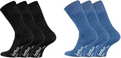 TippTexx 24 12 Paar Bambussocken Socken mit GERUCHS-KILLER Funktion und Antiloch-Garantie im Vorteilspack (as3, numeric, numeric_43, numeric_46, regular, regular, Schwarz/Jeans) von TippTexx 24