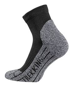 TippTexx 24 2 Paar kurze Wander - Socken/Trekking - Socken mit Anti-Loch-Garantie aus Coolmax Faser (as3, numeric, numeric_43, numeric_46, regular, regular, Schwarz) von TippTexx 24