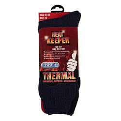 TippTexx 24 2 Paar warme Winter Thermostrümpfe mit Vollplüsch. Dicke weiche Stiefel Socken für Damen Herren mit zusätzlicher Garantie (Socke/Schwarz, 36-41) von TippTexx 24