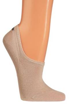 TippTexx 24 3 Paar Unisex Bambus- Füsslinge, Sneakersocken mit ANTI-LOCH-GARANTIE (as3, numeric, numeric_39, numeric_42, regular, regular, Beige) von TippTexx 24