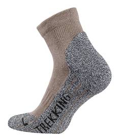 TippTexx 24 4 Paar Kurzschaft Trekkingsocken-Wandersocken mit Anti-Loch-Garantie, Sportsocken mit Coolmax - Garn (as3, numeric, numeric_39, numeric_42, regular, regular, Beige) von TippTexx 24