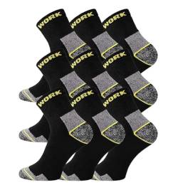 TippTexx 24 6/9 oder 12 Paar Kurzschaft Arbeitssocken/Sneakersocken mit Anti-Loch-Garantie(as3, numeric, numeric_43, numeric_46, regular, regular, 9 Paar Kurzsocken) von TippTexx 24