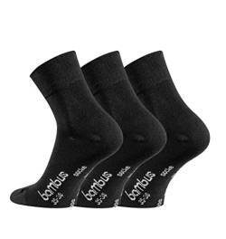 TippTexx 24 6 Paar Kurze, softige Bambus Socken (Geruchskiller) mit ANTI-LOCH-GARANTIE, Ökotex, Unisex (as3, numeric, numeric_47, numeric_50, regular, regular, Schwarz) von TippTexx 24