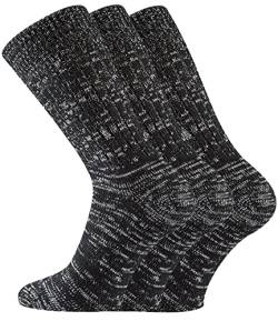 TippTexx 24 6 Paar Original-Jeanssocken (Jeans-Socken) für Damen und Herren mit ANTI-Loch-Garantie (as3, numeric, numeric_35, numeric_38, regular, regular, Schwarz-Melange) von TippTexx 24