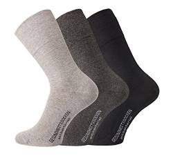 TippTexx 24 9 Paar Ökotex Socken mit zusätzlicher Garantie, Gesundheitssocken = GERUCHSKILLER (Graues Sortiment, 43-46) von TippTexx 24