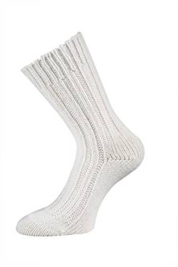 TippTexx24 2 Paar superweiche Alpaka-Socken, Wollsocken, Damen/Herren (43/46, Wollweiß) von TippTexx24