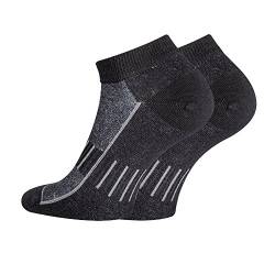 TippTexx24 6/12 Paar Sport-Sneakersocken,fast unsichtbar und mit Anti-Loch-Garantie (43-46, Black-12 Paar) von TippTexx24