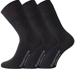 TippTexx24 6 Paar Premium Socken mit antibakterieller Ausstattung (47-50,schwarz) von TippTexx24