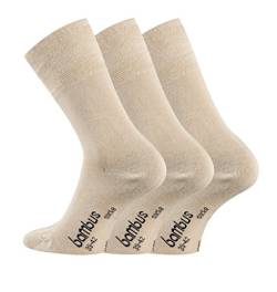 TippTexx24 Bambussocken mit Anti-Loch-Garantie, 9 oder 18 Paar (Vorteilspack) Komfort Socken mit GERUCHS-KILLER Funktion im VORTEILSPACK (43/46-9Paar, Beige) von TippTexx24