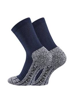 TippTexx24 Trekkingsocken, 6 Paar Trekking Socken Coolmaxsocken, Marine, 39/42 von TippTexx24