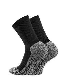 TippTexx24 Trekkingsocken, 6 Paar Trekkingsocken-Wandersocken-Coolmaxsocken, Preis-Leistungs-Tipp (Trekking Socken) (43/46, schwarz) von TippTexx24