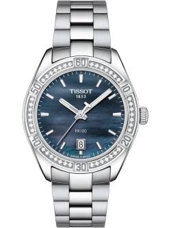 PR100 Quartz, LS/Q/STEEL/MOP DIAL+DIAM von Tissot