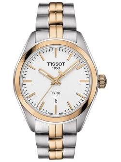 PR100 Quartz, bicolor, Metallarmband von Tissot