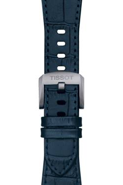 Tissot T852.047.701 Uhrenarmband Leder Dunkelblau für PRX Modelle von Tissot