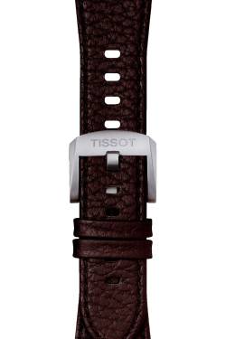 Tissot T852.049.164 Uhrenarmband Leder Dunkelbraun für PRX Modelle von Tissot