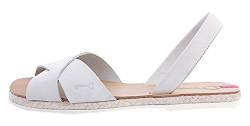 Titi Couture Damen Classic Flache Plateau-Sandalen, Weiß, 39 EU von Titi Couture