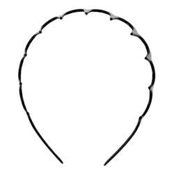 Tiuimk Kunststoff Welle Haarband Kamm Stirnband mit tiefen Zähnen Haarschmuck Schwarz von Tiuimk