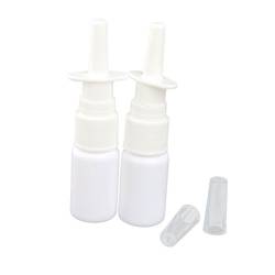 Tiuimk Nasenspray-Flaschen-Set, 30 ml, weiß, reisefreundlich, langlebig, sicher, ideal für Medikamente, Kosmetik, Parfüm, 2 Stück von Tiuimk