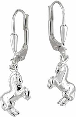 Tiwoca® Jewellery Mädchen Pferd Ohrring Brisur - Echt Silber, Nickelfrei, inkl. hochwertigem Schmucketui & Gratis Schmuckpoliertuch - Tolle Geschenke für Mädchen! von Tiwoca