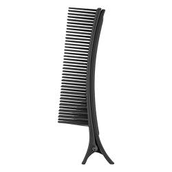 2 STÜCKE Multifunktionale Styling-Clip Layered Bangs Clip Kamm Friseur Friseur Salon Dauerwelle Hängende Haarspange Männer Haarspange (Black, One Size) von Tmianya