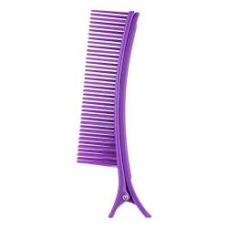 2 STÜCKE Multifunktionale Styling-Clip Layered Bangs Clip Kamm Friseur Friseur Salon Dauerwelle Hängende Haarspange Männer Haarspange (Purple, One Size) von Tmianya